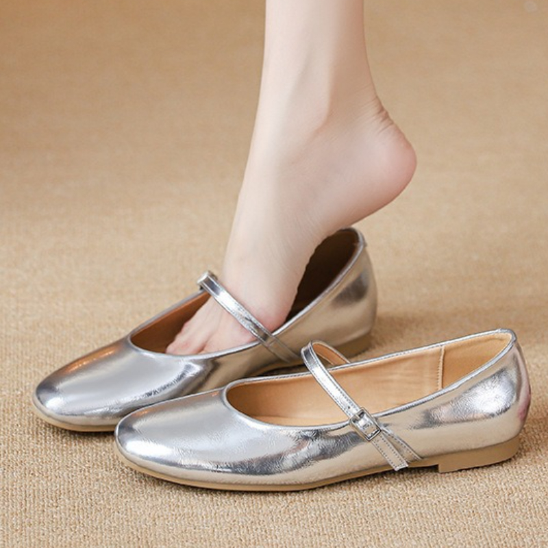 Women Shoes Casual - Ballerine argento Scarpe da donna eleganti