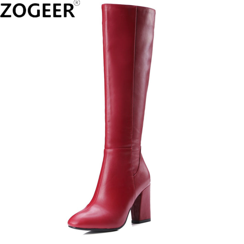Zip Up Boots Short - Stivali alti al ginocchio da donna