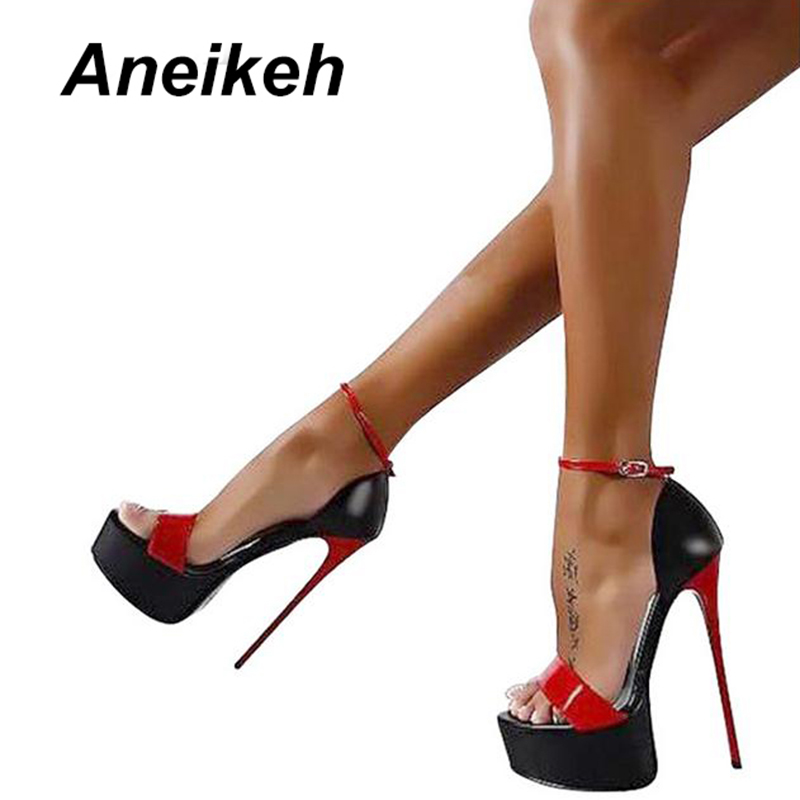 Women'S Shoes Big Feet - Aneikeh 2026 Sandali alla Moda con