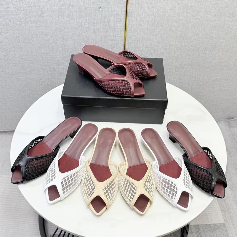 Peep Toe Heels - Sandali da Donna in Rete a
