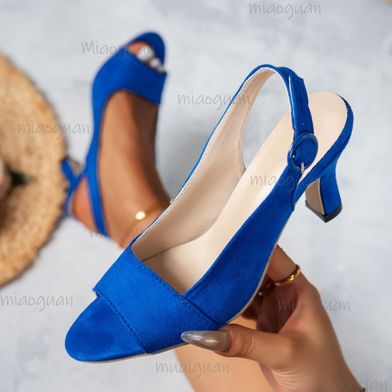 Peep Toe Heels - Taglia 35-43 Sandali con tacco alto