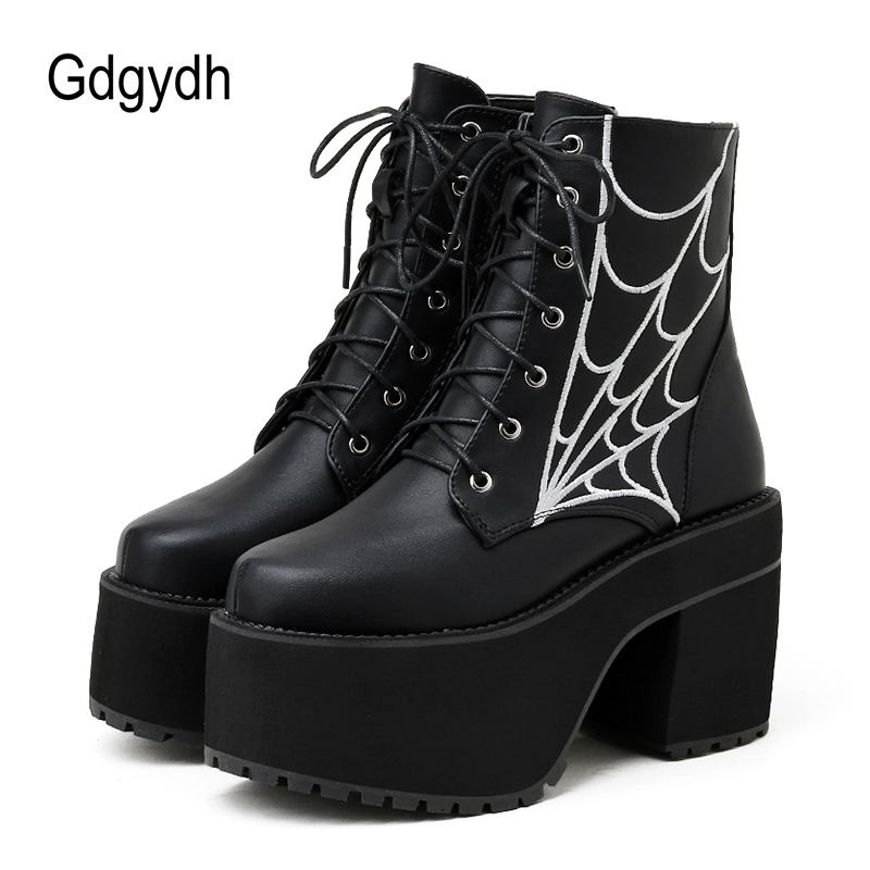 Women'S Shoes In The 90S - Gdgydh moda Cobweb stivali gotici donna