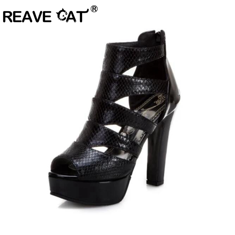 Peep Toe Heels - REAVE CAT Sexy Taglia 34-50 Sandali