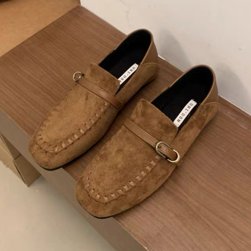 Women Shoes Brand - Scarpe basse eleganti in pelle scamosciata