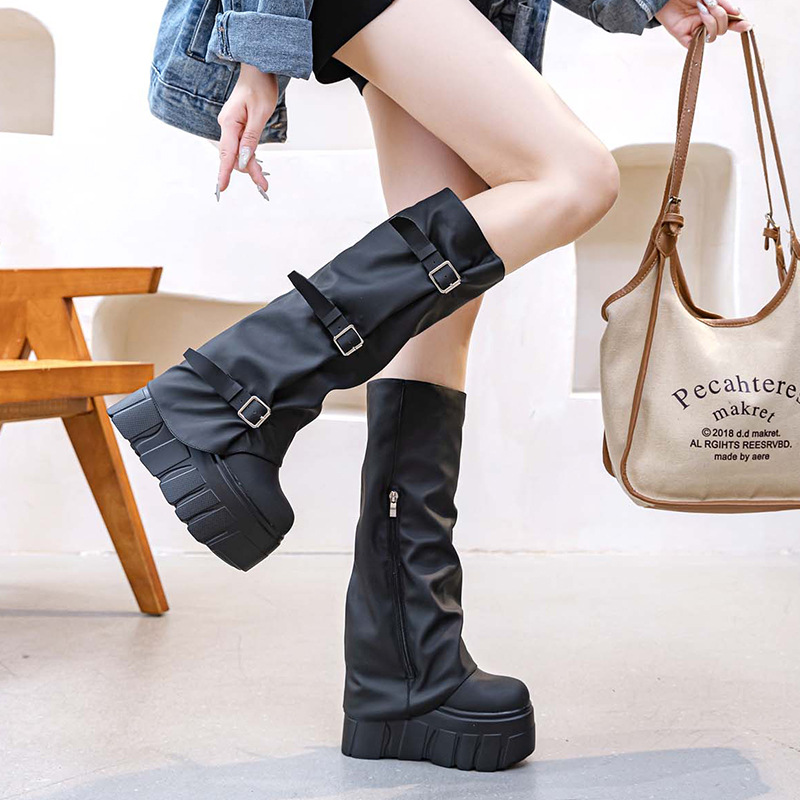 Stivali alti al ginocchio con  - Zip Up Boots Short recensione e prezzo