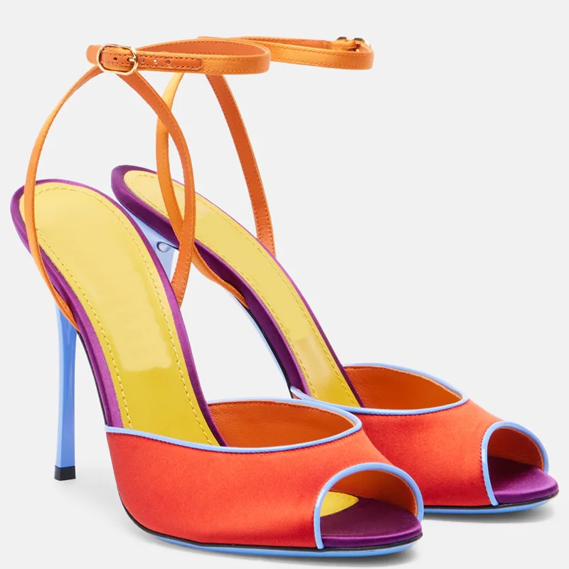 Sandali Peep Toe in Raso Multi - Peep Toe Heels recensione e prezzo