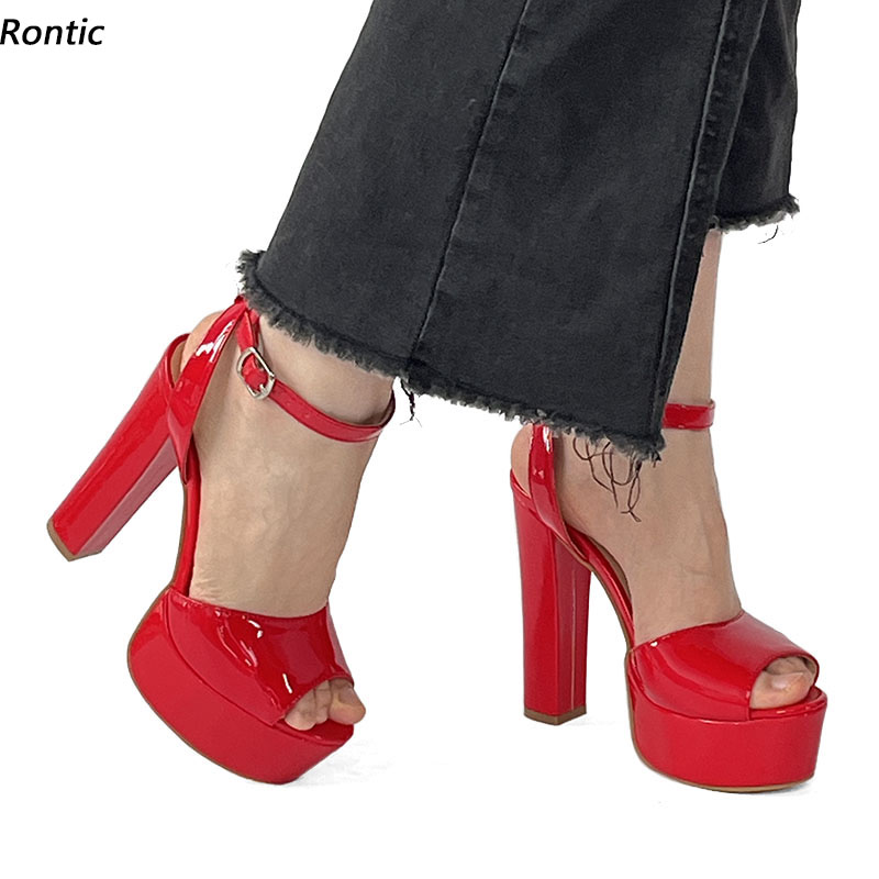Rontic Sandali estivi con plat - Peep Toe Heels recensione e prezzo