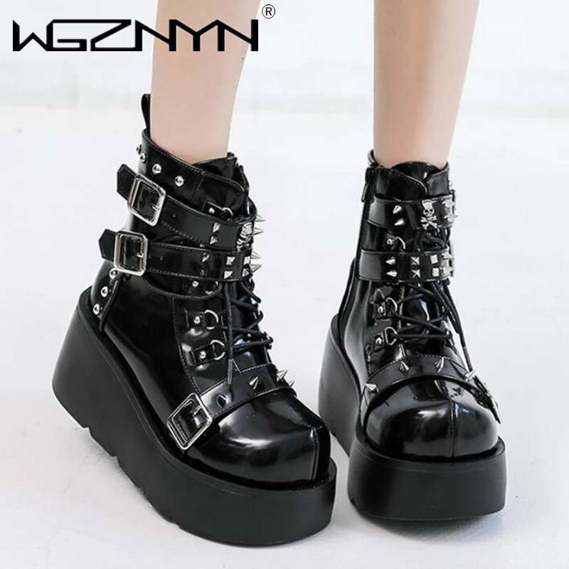 Nuove zeppe da donna stivali c - Block Heel Ankle Boots recensione e prezzo
