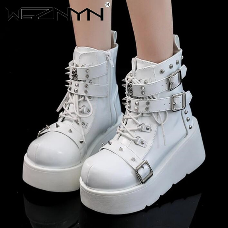 Nuove zeppe da donna stivali c - Block Heel Ankle Boots recensione e prezzo