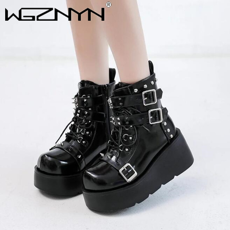 Nuove zeppe da donna stivali c - Block Heel Ankle Boots recensione e prezzo