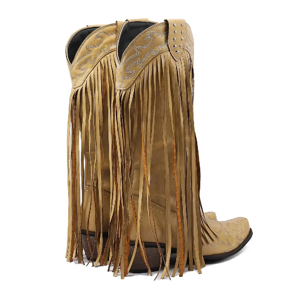 Frangia Rivetto Stivali a metà - Western Cowgirl Boot recensione e prezzo