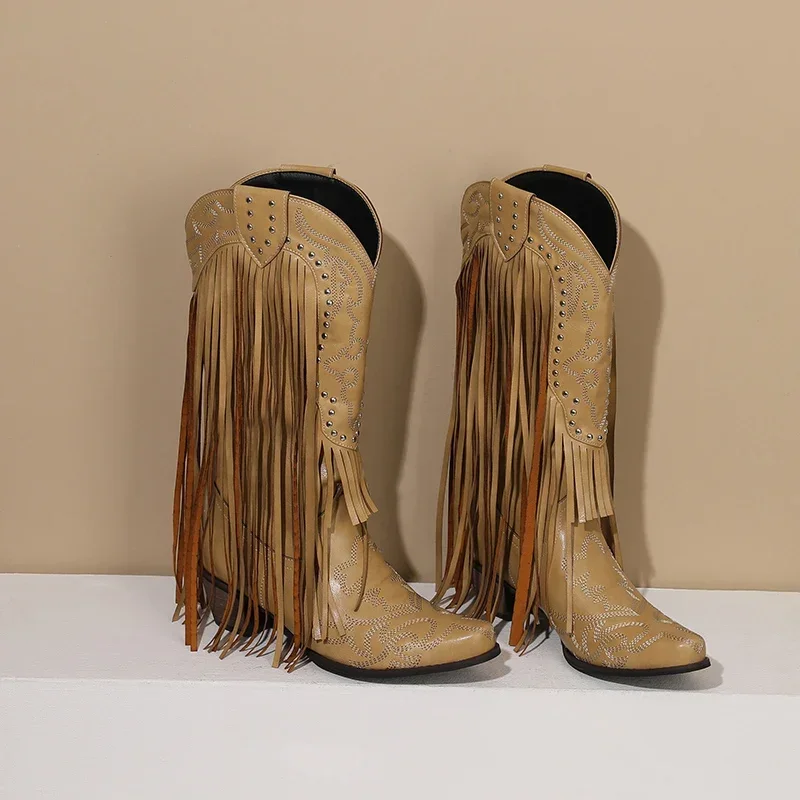 Frangia Rivetto Stivali a metà - Western Cowgirl Boot recensione e prezzo