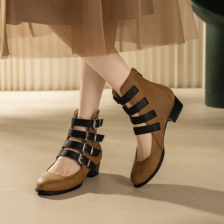 Stivaletti Gotici Mary Jane da - Block Heel Ankle Boots recensione e prezzo