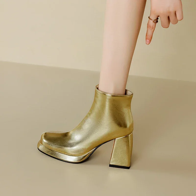 Stivaletti da donna autunno in - Block Heel Ankle Boots recensione e prezzo