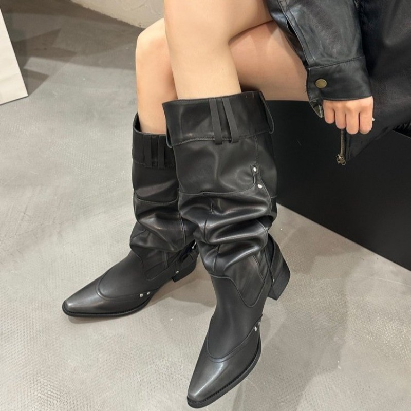 Stivali singoli avvolti da don - Block Heel Ankle Boots recensione e prezzo