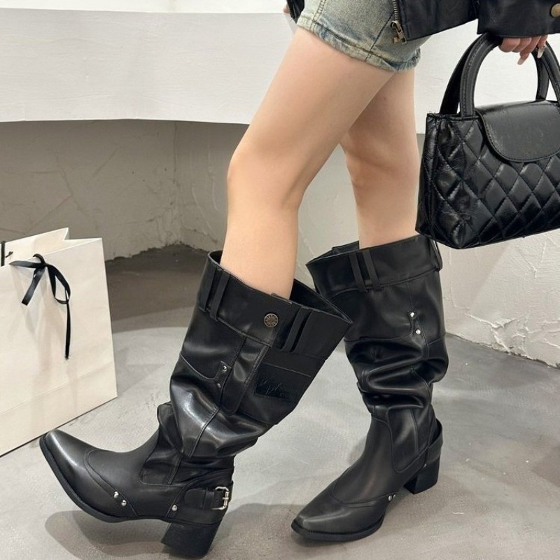 Stivali singoli avvolti da don - Block Heel Ankle Boots recensione e prezzo