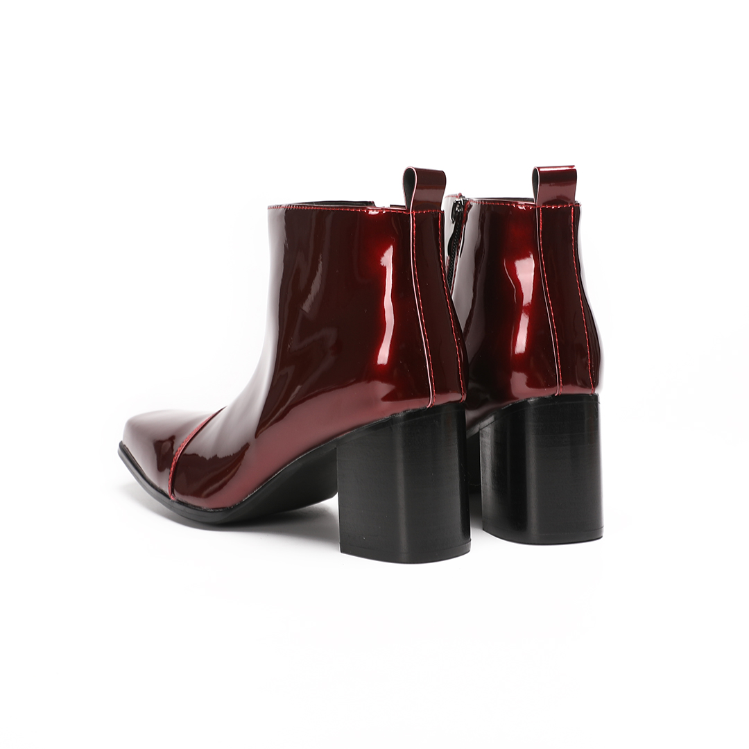 Stivaletti da uomo in vera pel - Block Heel Ankle Boots recensione e prezzo