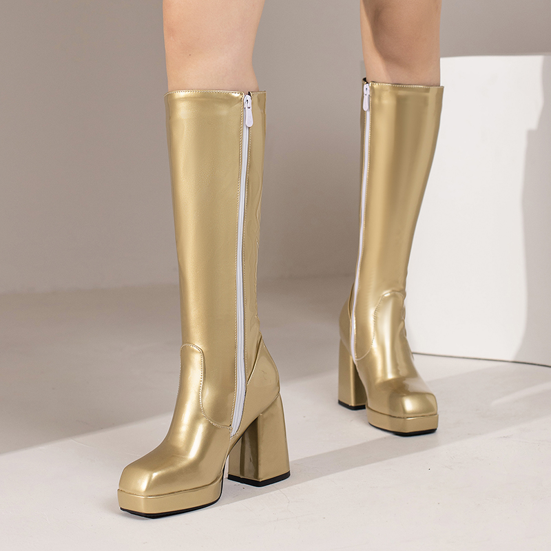 Stivali alti al ginocchio con  - Zip Up Boots Short recensione e prezzo
