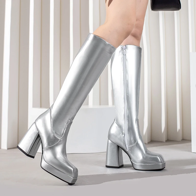 Stivali alti al ginocchio con  - Zip Up Boots Short recensione e prezzo