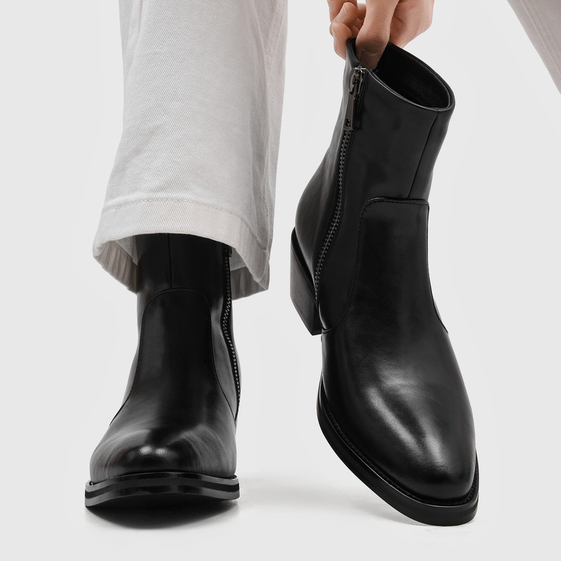 Stivaletti Chelsea da Uomo di  - Block Heel Ankle Boots recensione e prezzo